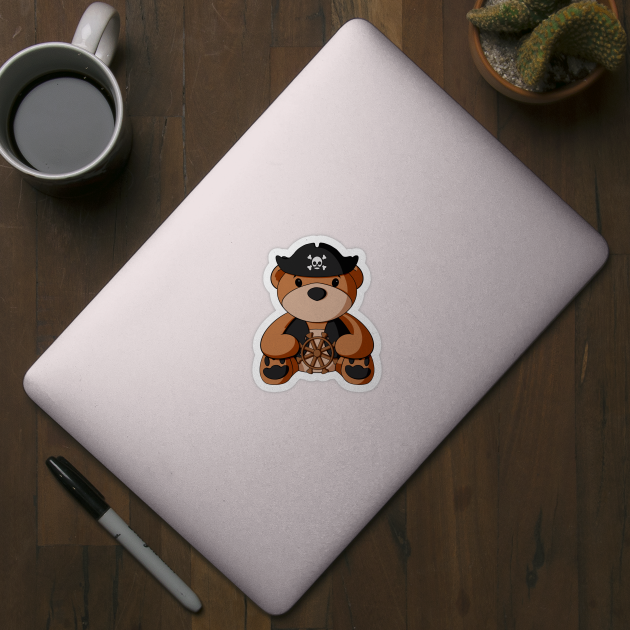 Pirate Teddy Bear by Alisha Ober Designs